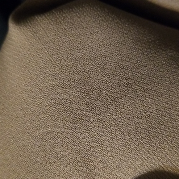 YA LOS ANGELES black tan stripe sleeveless open back fit and flare dress L - Picture 9 of 9